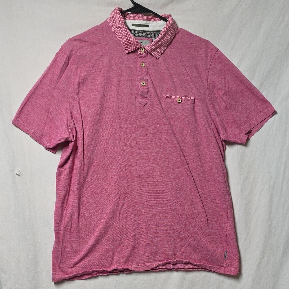 Ted Baker Raspberry Polo Shirt Small